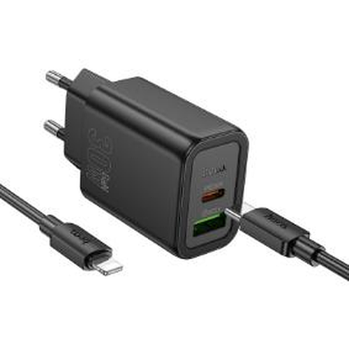 HOCO Gentle PD30W+QC3.0 Charger C to iPhone (EU)