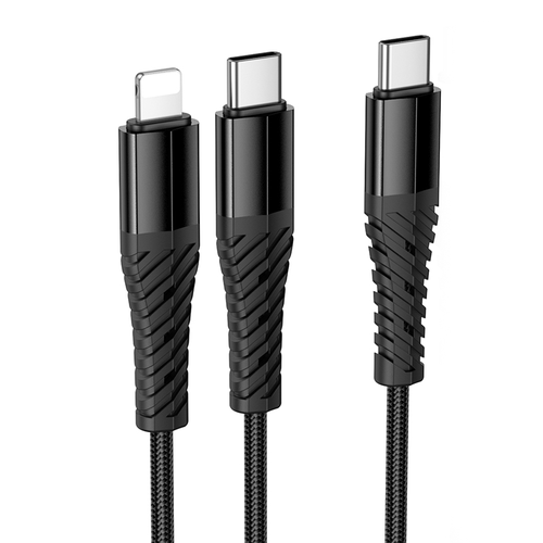 HOCO Victory 2-in-1 Cable (C to iP+C)